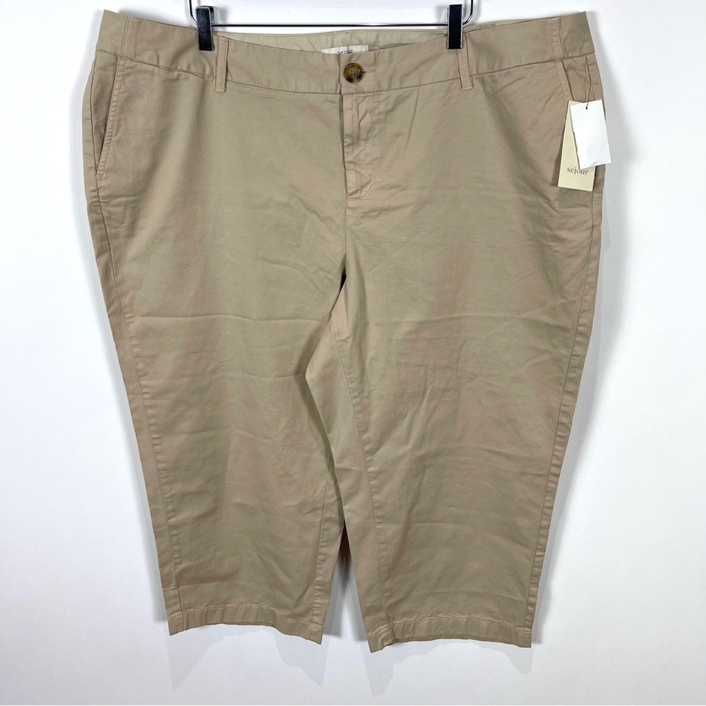 Sejour Khaki cropped pants